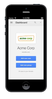 painel de controle Google